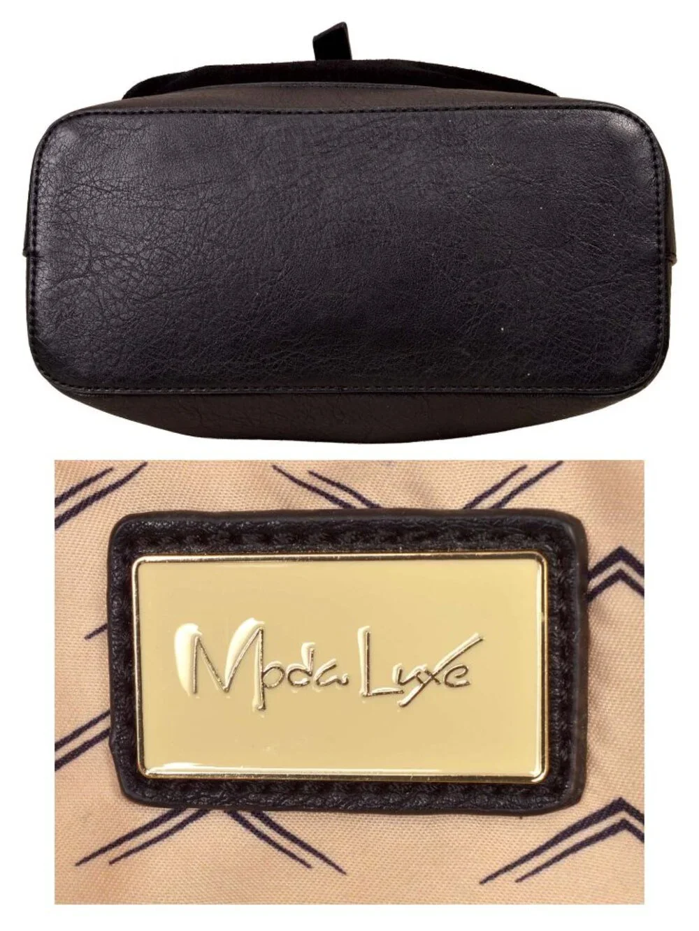 Moda Luxe Natasha Hobo Vegan Leather Black